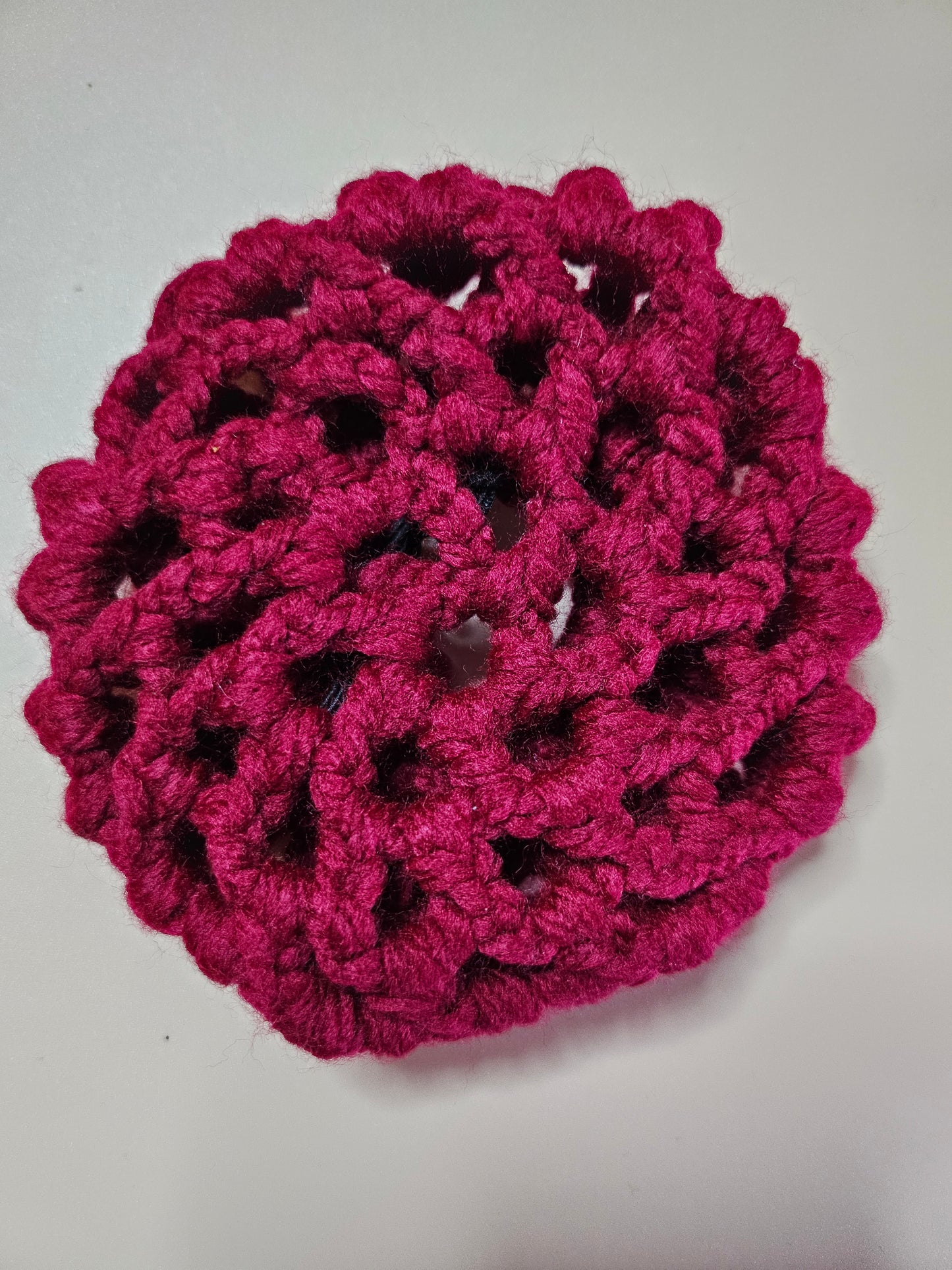 Bun chignon roue vin au crochet fait main - vue principale