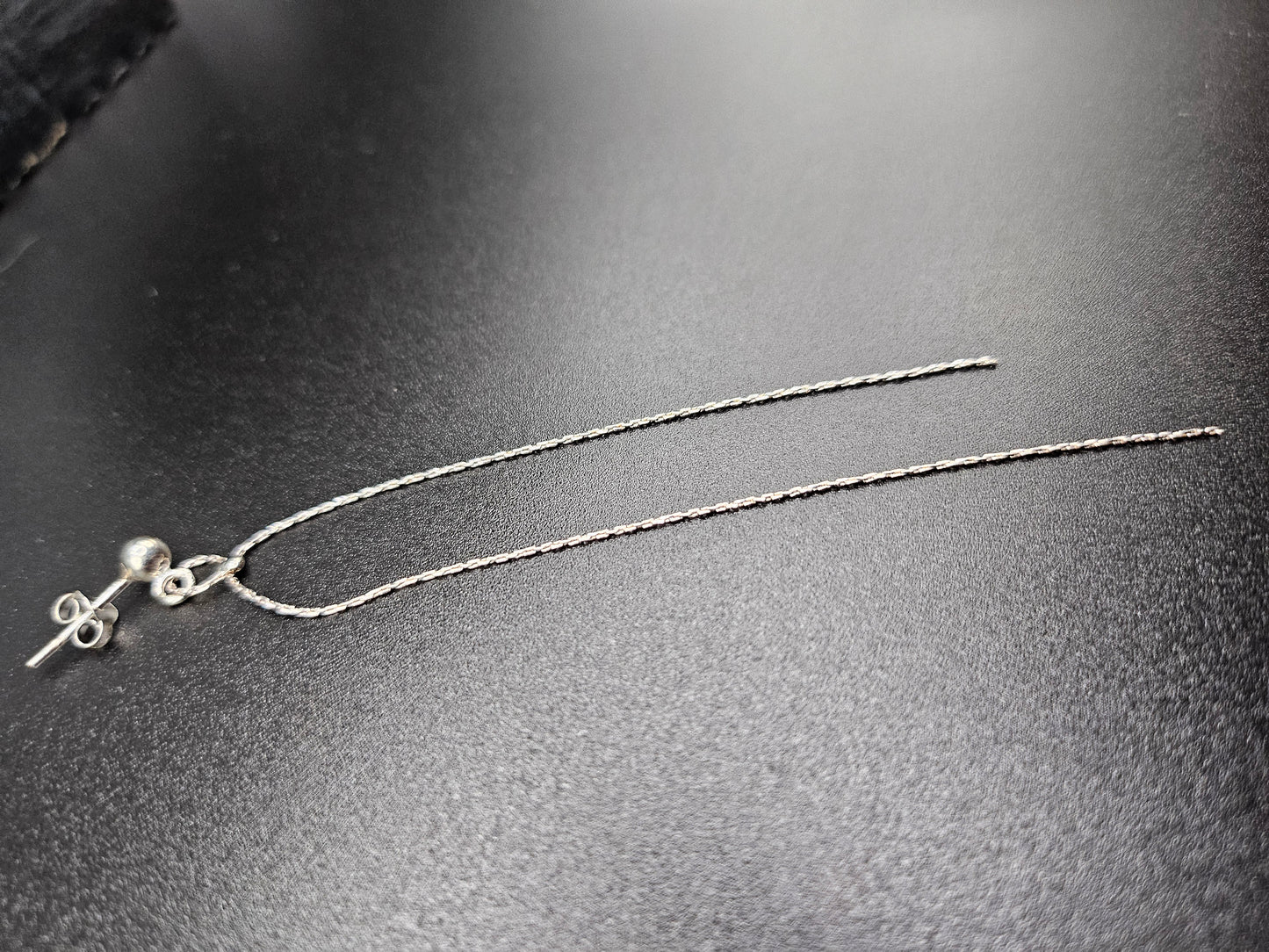 Chaîne d'oreilles argent fin - minimaliste